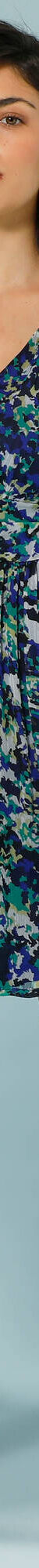 Robe en voile imprimé, Spécial Petites (marine / vert) Robe en voile imprimé, Spécial Petites (marine / vert)